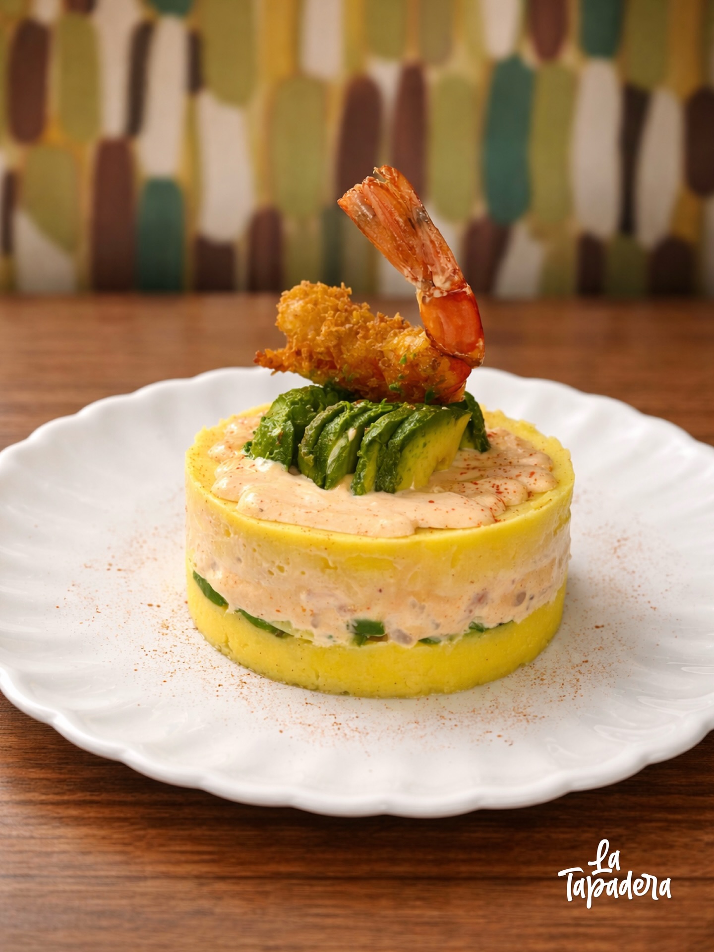 Causa Rellena de Langostinos